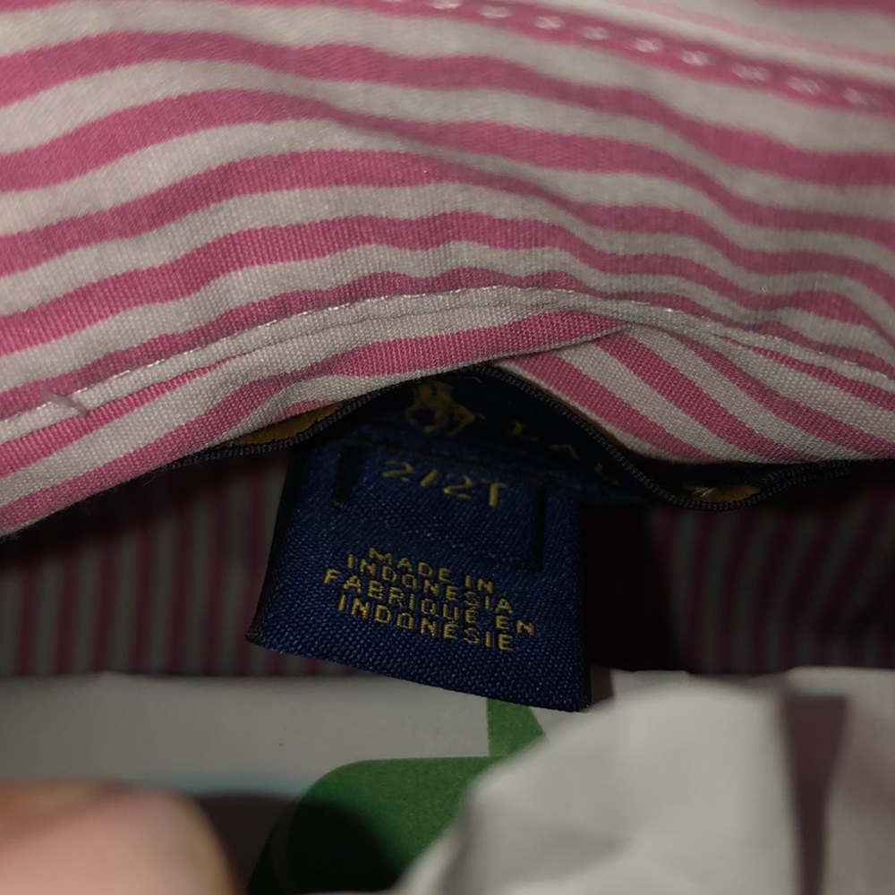 Dry Cleaned Toddler Ralph Lauren dress shirt Pink Pinstripe Holiday Easter - Picture 3 of 3